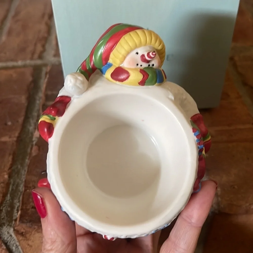 PartyLite Peppermint Pals Votive Holder